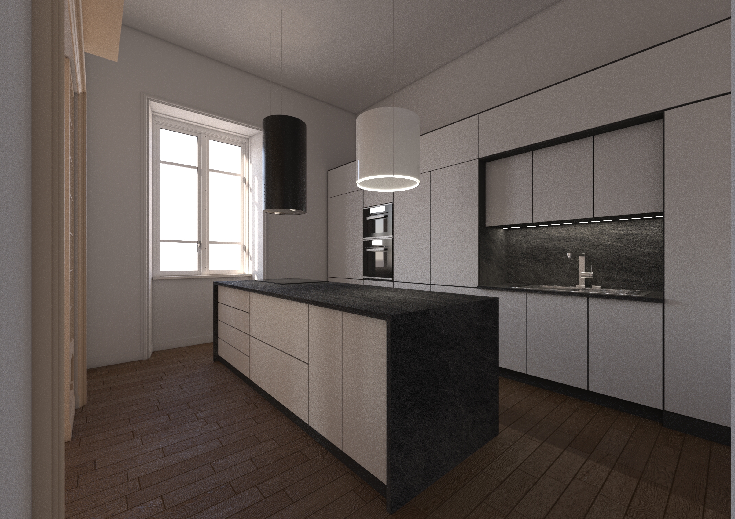Cucina, dettaglio arredi
